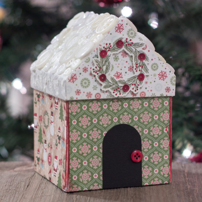 Christmas Village Gift Box by Nancy Nally for Buttons Galore