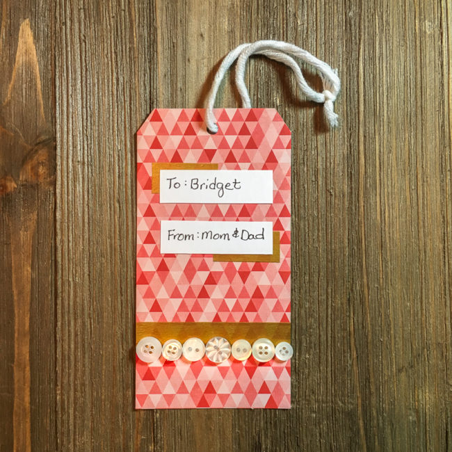 Modern Christmas Gift Tag