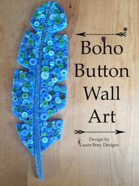 Boho Button Wall Art