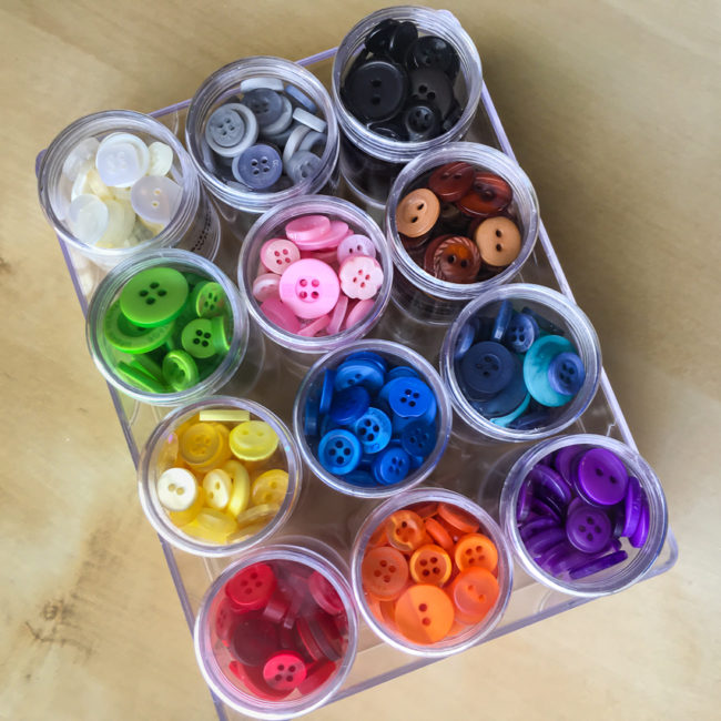 5 easy & affordable button storage ideas for crafters