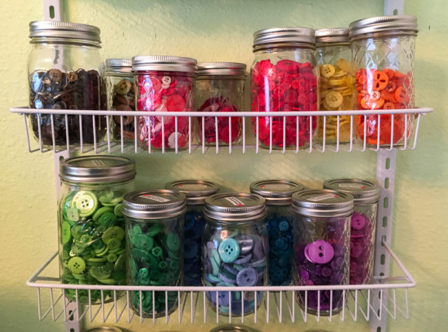 5 easy & affordable button storage ideas for crafters