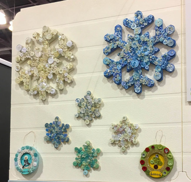 Button Snowflake Wall Art