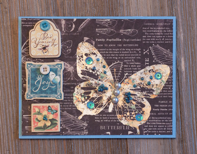 Embellished Butterfly Card