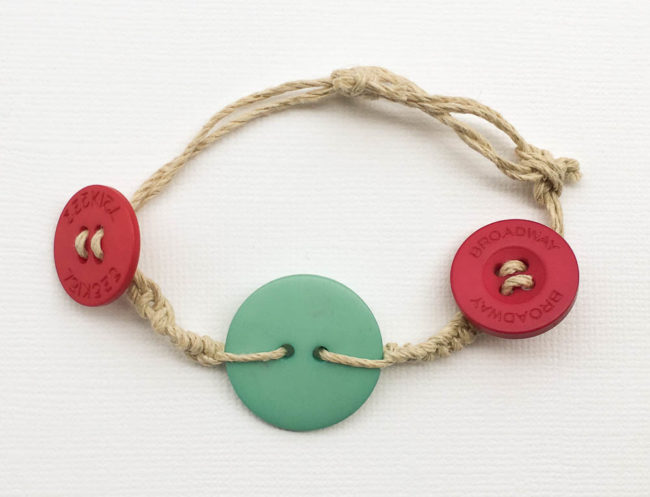 Hemp Button Bracelet