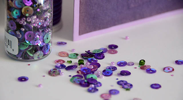 Wisteria Hues Bead and Sequin Mix