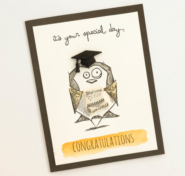 Crazy Bird Graduation Card