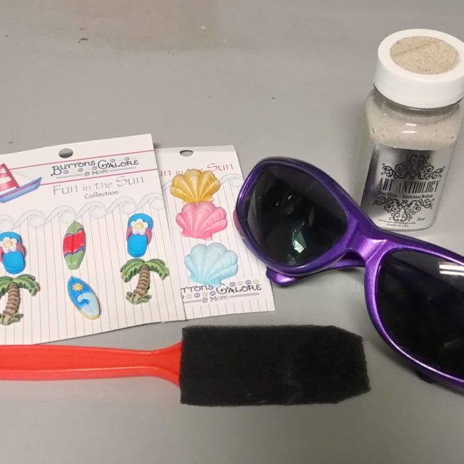 beach crafty sunglasses supplies