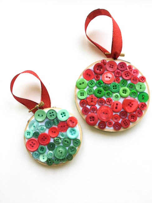 Easy Button Christmas Ornaments