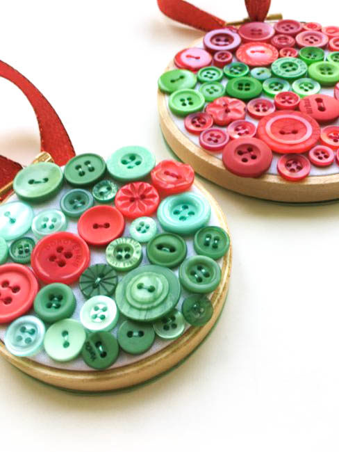 Easy Button Christmas Ornaments