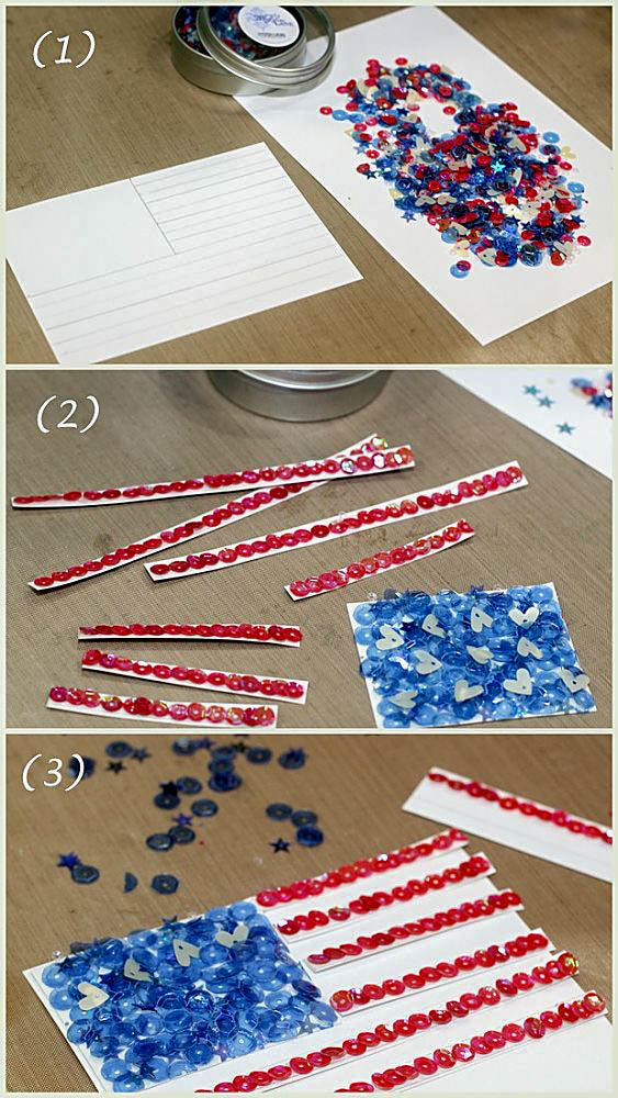 sequin flag instructions