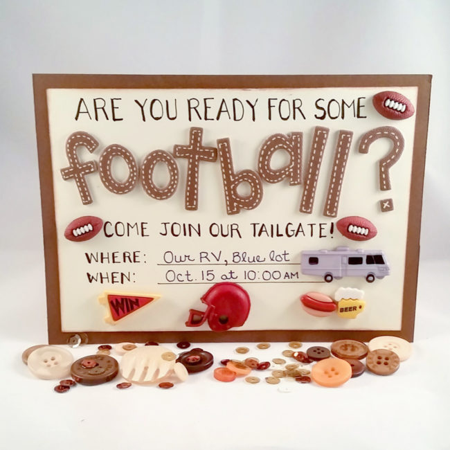 DIY tailgate party invitation