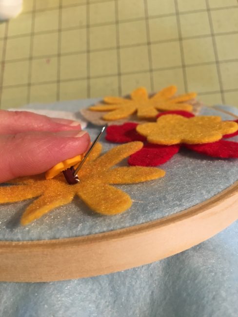 learn to sew fall hoop project