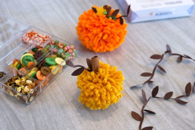 Autumn Afternoon Leafy Trim for the Pom Pom Pumpkin