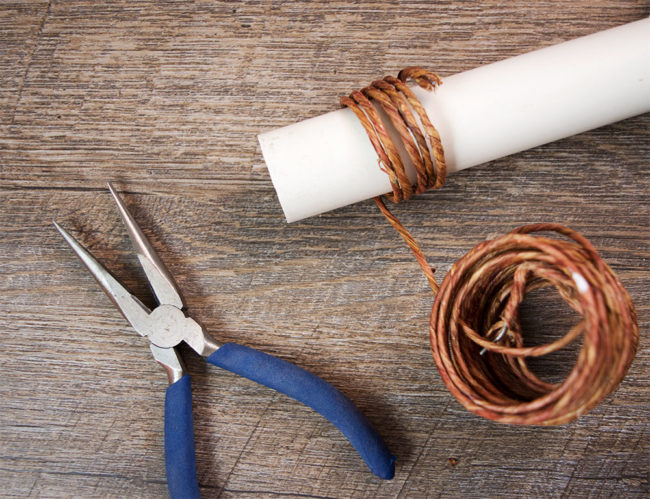 wrapping the napkin ring wire