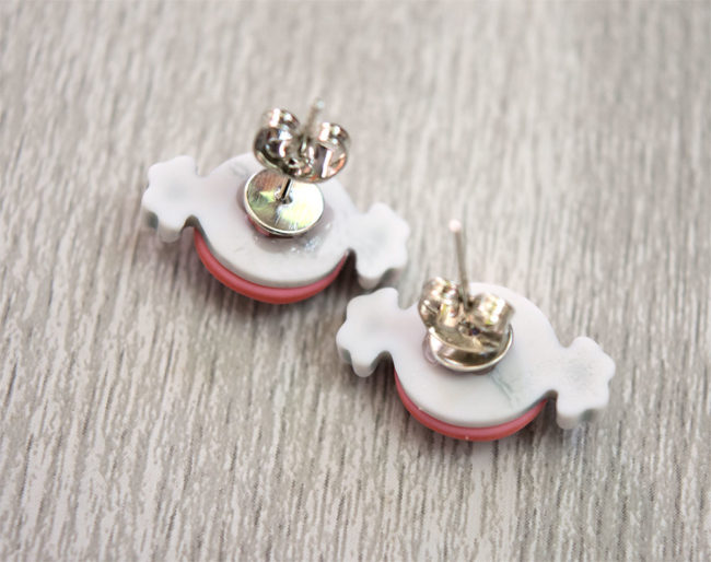 Candy Treats Button Earring Posts