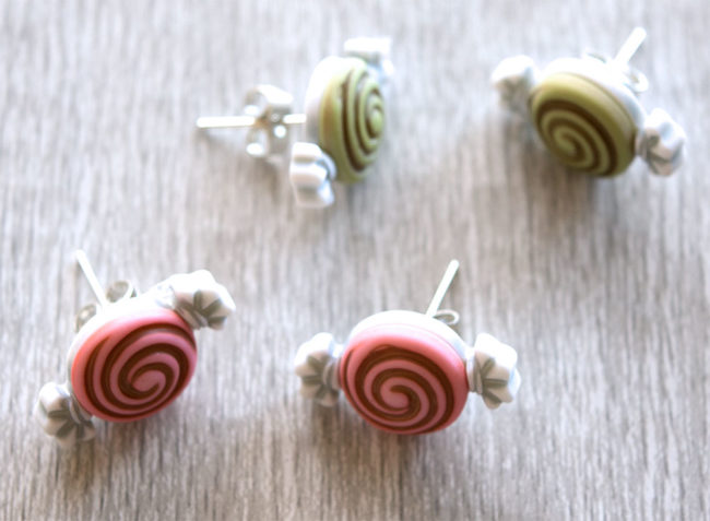 DIY candy earrings