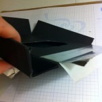 Use tape to assemble box